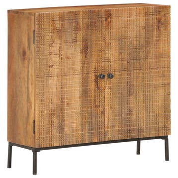 vidaXL Dressoir 75x30x75 cm massief mangohout, Verzenden, Nieuw, 50 tot 100 cm, 25 tot 50 cm