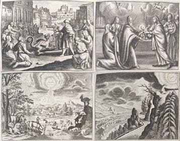 Nicolas Fontaine (1625–1709) - Set of 4: The Destruction of
