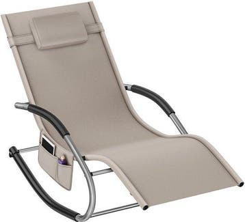 2dekans | tectake® Ligstoel Taya - Ergonomisch Ligbed voor, Ophalen of Verzenden, Zo goed als nieuw