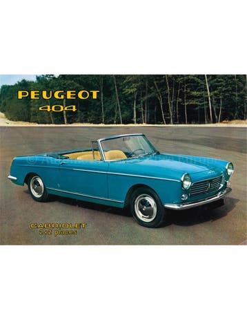 1961 PEUGEOT 404 CABRIOLET LEAFLET FRANS, Boeken, Nieuw, Peugeot, Author
