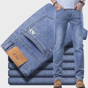 Lichtblauwe Slim Fit Jeans Heren - Stijlvolle Casual Stretch, Verzenden, Nieuw