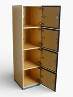 Steelcase lockerkast, vrijstaand, 154x45,5x40 cm, beuken, Ophalen of Verzenden, Gebruikt