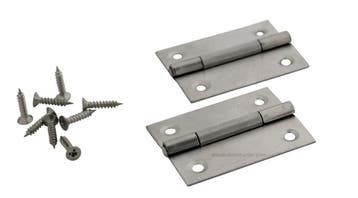 Rvs Scharnieren 49x38mm   2 stuks, Verzenden, Nieuw
