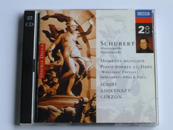 Schubert - Moments Musicaux / Schiff, Ashkenazy (2 CD), Ophalen of Verzenden, Zo goed als nieuw
