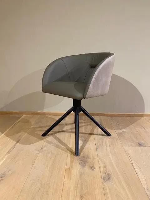 Leren eetkamerstoel Charm Duo, Kenia Lightgrey en Toledo, Huis en Inrichting, Stoelen, Eén, Nieuw, Leer, Ophalen of Verzenden