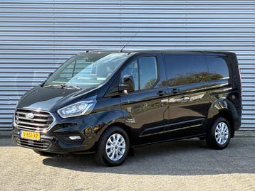 Ford Transit Custom 300 2.0 TDCI L1H1 Limited DC Automaat Tr, Automaat, Stof, Gebruikt, Zwart