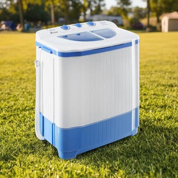 Mini wasmachine 4,5 kg met centrifuge 3,5 kg - wit, Verzenden, Nieuw