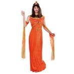 Cleopatra kostuum - Oranje, Verzenden, Nieuw, Feestartikel