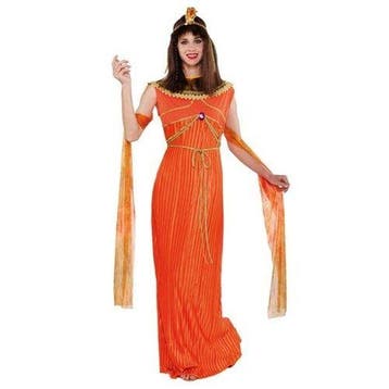 Cleopatra kostuum - Oranje, Verzenden, Nieuw, Feestartikel