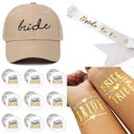 Vrijgezellenfeest set Bride to Be en Team Bride set nu 22,95, Verzenden, Beige, Sweet-One, Nieuw