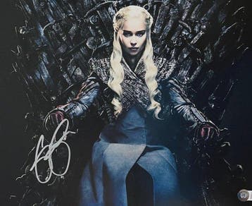 Game of Thrones - Emilia Clarke - 28x35 cm Photo Signed in, Nieuw