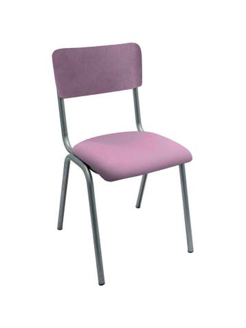 Stoel Old School - Stapelbaar - Vintage Metal - Roze - Velve, Verzenden, Nieuw in verpakking