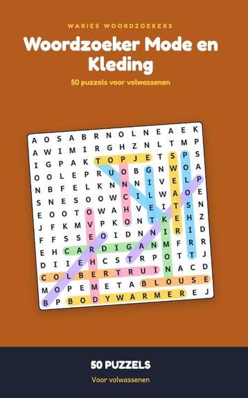 Woordzoeker Mode En Kleding | Waries B.V. | Nieuw, Ophalen of Verzenden, Nieuw, Waries B.V.
