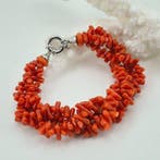 Koraal - Zilver - Armband - CORALLO MEDITERRANEO