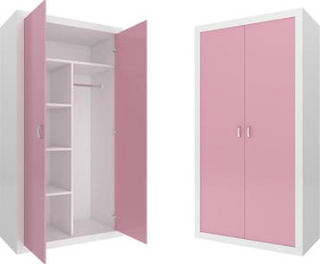 Kledingkast Kinderkamer | 90x50x190 | MDF Grenenhout | La..., Huis en Inrichting, Kasten | Kledingkasten, Nieuw, Modern, 50 tot 100 cm