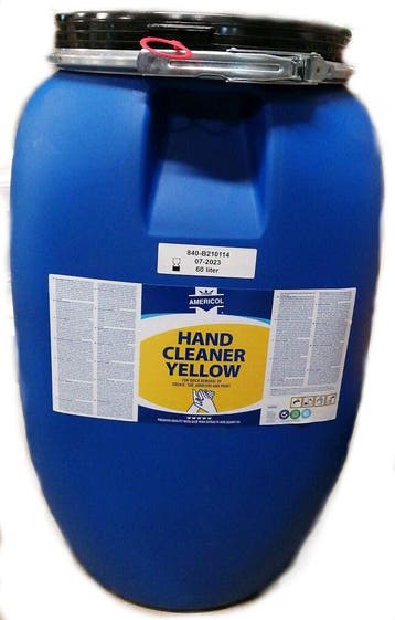 Garagezeep Americol geel met korrel Drum 60LTR Pro, Verzenden, Nieuw