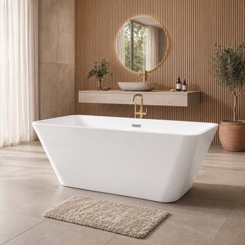 Ligbad Lily  170 x 75 x 58 cm Vrijstaand Bad wit, Verzenden, Nieuw, Bad