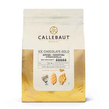 Callebaut Chocolade IJs Coating Gold 2,5 kg, Verzenden, Nieuw