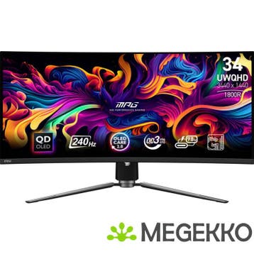 MSI MPG 341CQPX QD-OLED 34  Quad HD OLED Monitor, Verzenden, Nieuw, MSI