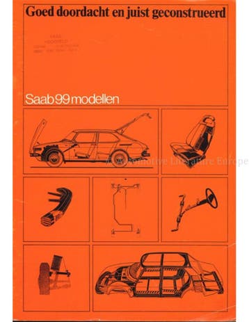 1977 SAAB 99 BROCHURE NEDERLANDS, Nieuw, Author