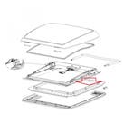 Dometic Mini Heki montageraam 43-60mm cr.wit, Nieuw