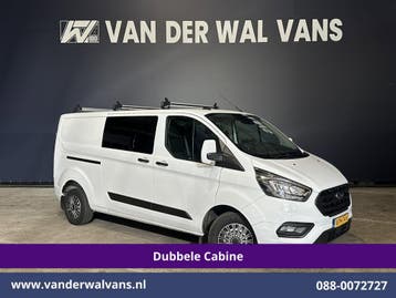 Ford Transit Custom | 2.0 TDCI 130pk L2H1 Dubbele Cabine, Gebruikt, Euro 6, Wit, Dealer onderhouden