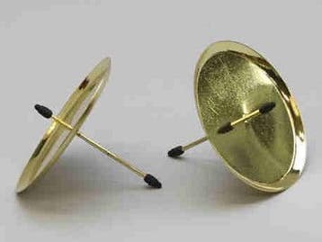 Kaarsenhouder Goud Ø70 mm pak 4 stuks, Ophalen of Verzenden, Nieuw