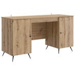 vidaXL Bureau Artisanaal eiken 142,5 x 50 x 75 cm Bewerkt, Verzenden, Nieuw
