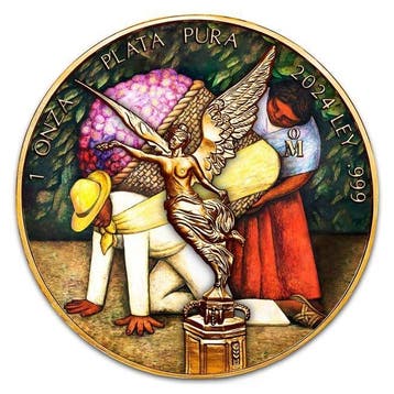 Mexico. 2024 1 oz Mexican Libertad Diego Rivera - The Flower