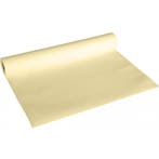 Luxe papieren tafelloper creme kleur - Tafelkleden, Ophalen of Verzenden, Nieuw