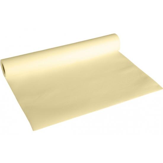 Luxe papieren tafelloper creme kleur - Tafelkleden, Hobby en Vrije tijd, Feestartikelen, Ophalen of Verzenden