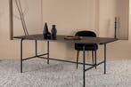 Eettafel - Alvora - 90x200 cm - Zwart - Jörn, Huis en Inrichting, Tafels | Eettafels, Verzenden, Nieuw