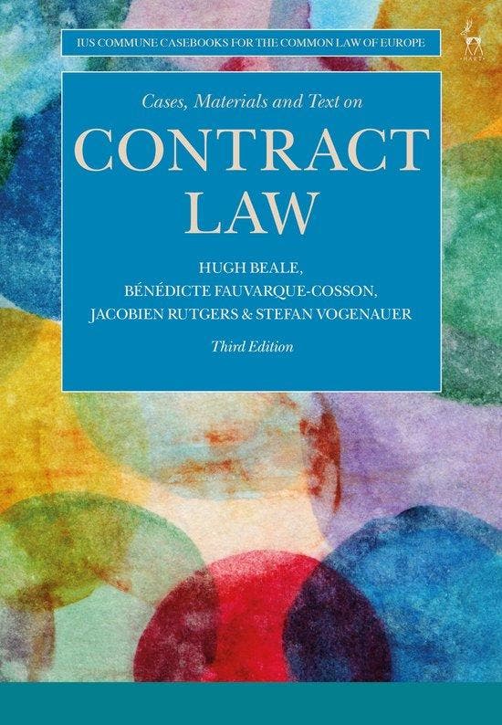 Cases, Materials and Text on Contract Law 9781509912575, Boeken, Taal | Engels, Gelezen, Verzenden