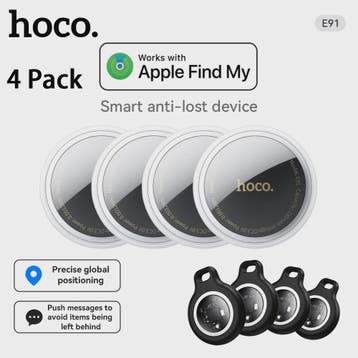 HOCO 4-Pack Anti-Verlies Tracker: GPS Locator voor Apple Air, Verzenden, Nieuw