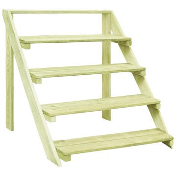 vidaXL Plantenstandaard 80x80x80 cm geïmpregneerd grenenhout, Verzenden, Nieuw
