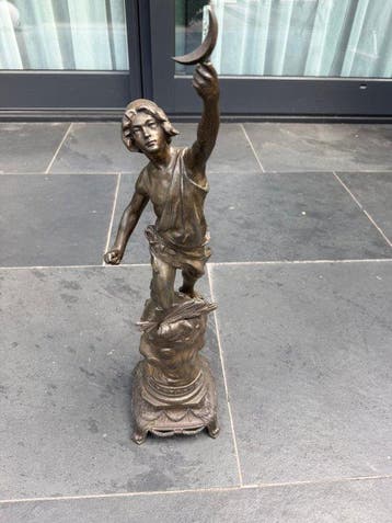 Beeld, Frans Régule-sculptuur LAurore / La Nuit (ca., Antiek en Kunst, Antiek | Keramiek en Aardewerk