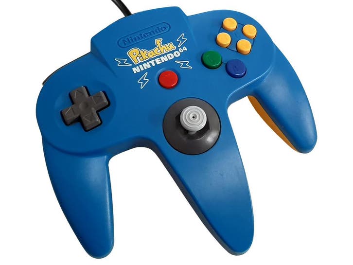 Originele Nintendo 64 Controller - Japanese Pokemon Pikachu, Spelcomputers en Games, Spelcomputers | Nintendo 64, Zo goed als nieuw