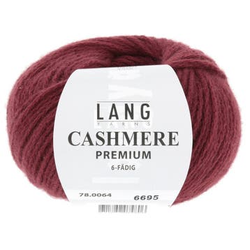 LANG Yarns Cashmere Premium - 64 Bordeaux Gemêleerd - Puur, Ophalen of Verzenden, Nieuw