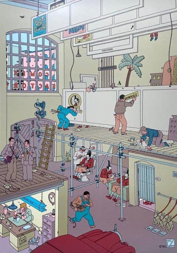 Joost Swarte - Comix Factory - Offset Lithography - 70x50 -