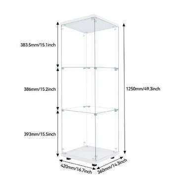 Moderne Glazen Vitrinekast met LED en 3 Lagen, Verzenden, Nieuw