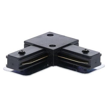 1-FASE RAIL | L-CONNECTOR | ZWART, Nieuw