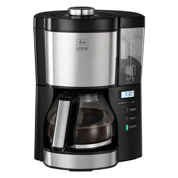 Look Timer Koffiezetapparaat - Zwart/RVS, Nieuw
