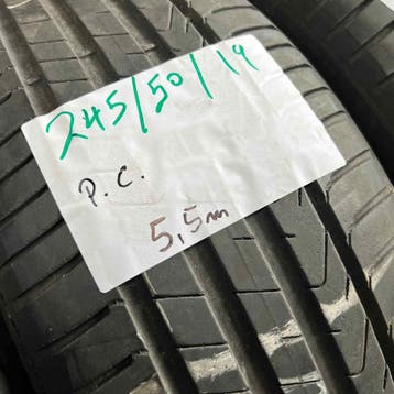 2 x Pirelli 245-50-19 Zomerbanden 5,5mm, 19 inch, Ophalen of Verzenden, Band(en), Personenwagen