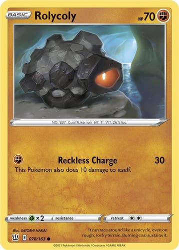 Rolycoly 078/163 Battle Styles, Ophalen of Verzenden, Nieuw, Losse kaart, Foil