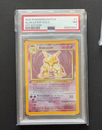 Pokémon - 1 Graded card - Alakazam #1 First edition, Foil -, Nieuw