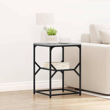 vidaXL Bijzettafel Grijs Sonoma 41 x 40 x 60 cm, Huis en Inrichting, Verzenden, Nieuw, Overige houtsoorten, Minder dan 50 cm