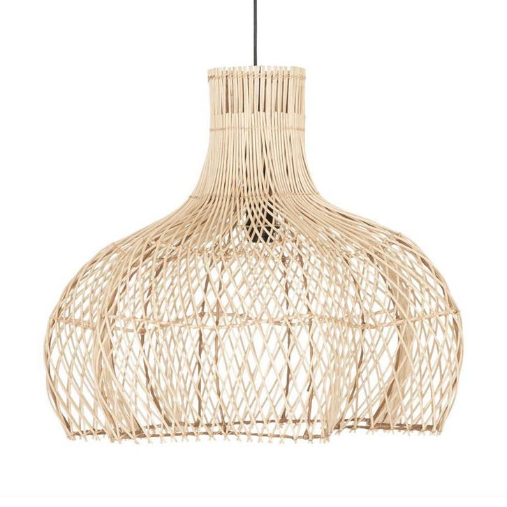 *WOONWINKEL* Must Living Figueretas Grote Rieten Lamp Pitrie, Huis en Inrichting, Lampen | Hanglampen, Nieuw, Verzenden