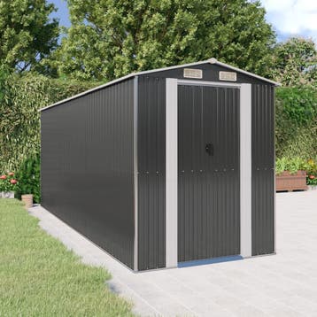vidaXL Tuinschuur 192x523x223 cm gegalvaniseerd staal, Tuin en Terras, Verzenden, Nieuw
