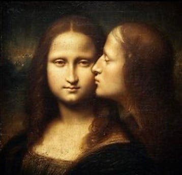 Eric Brumette - KISS ME LIKE MONA LISA - Toile L - LIMITED, Antiek en Kunst