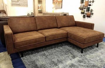 Loungebank Julianadorp - loungebanken, Nieuw, 150 cm of meer, Leer, 250 tot 300 cm